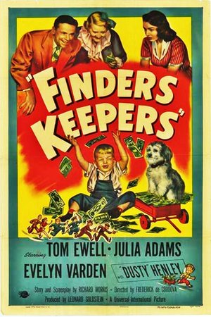 Finders Keepers, Tom Ewell,Dusty Henley,Julie Adams,Evelyn Varden,Harold Vermilyea,Douglas Fowley,Richard Reeves,Jack Elam,Herbert Anderson,Harvey Lembeck