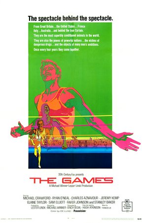 The Games, Ryan O'Neal,Michael Crawford,Stanley Baker,Charles Aznavour,Jeremy Kemp,Elaine Taylor,Athol Compton,Fritz Wepper,Kent Smith,Sam Elliott