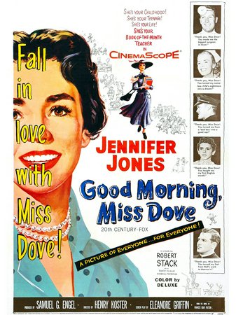 Good Morning, Miss Dove, Jennifer Jones,Robert Stack,Chuck Connors,Marshall Thompson,Kipp Hamilton,Robert Douglas,Peggy Knudsen,Biff Elliot,Jerry Paris,Mary Wickes