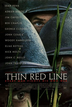 The Thin Red Line, Jimmy,Ben Chaplin,Dash Mihok,Woody Harrelson,Nick Nolte,Sean Penn,John Cusack,Adrien Brody,John Travolta,Jared Leto