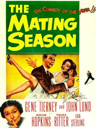 The Mating Season, Thelma Ritter,Gene Tierney,John Lund,Miriam Hopkins,Jan Sterling,Larry Keating,James Lorimer,Gladys Hurlbut,Cora Witherspoon,Malcolm Keen